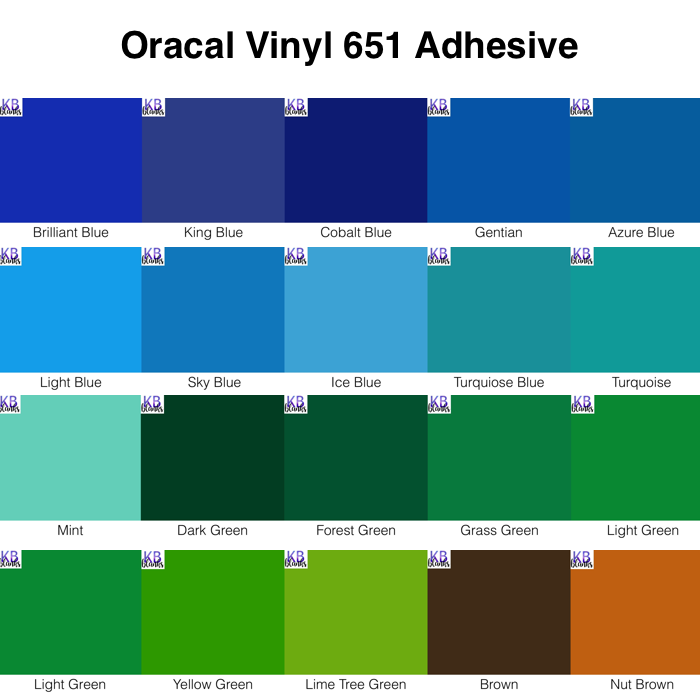ORACAL 651 Permanent Vinyl, Ice Blue