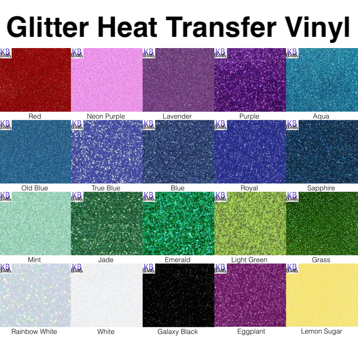 Vinyl : Siser Glitter HTV Sheets