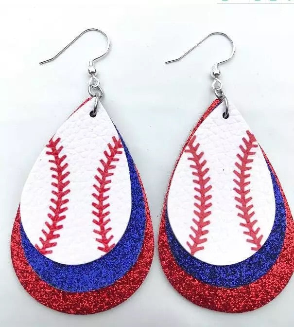 Louisville Cardinals Earrings Tear Drop Style - Special Order