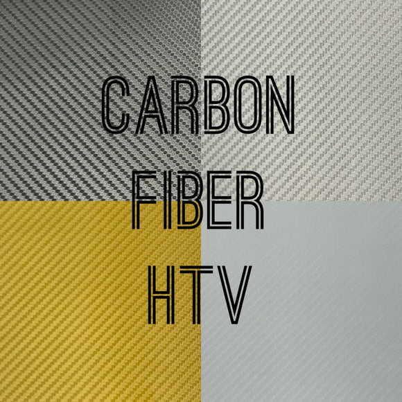 Carbon Fiber Heat Transfer Vinyl - Heat Transfer Vinyl - Silver EconoCarbon HTV - 1 Yard - High Quality - Econotransfer